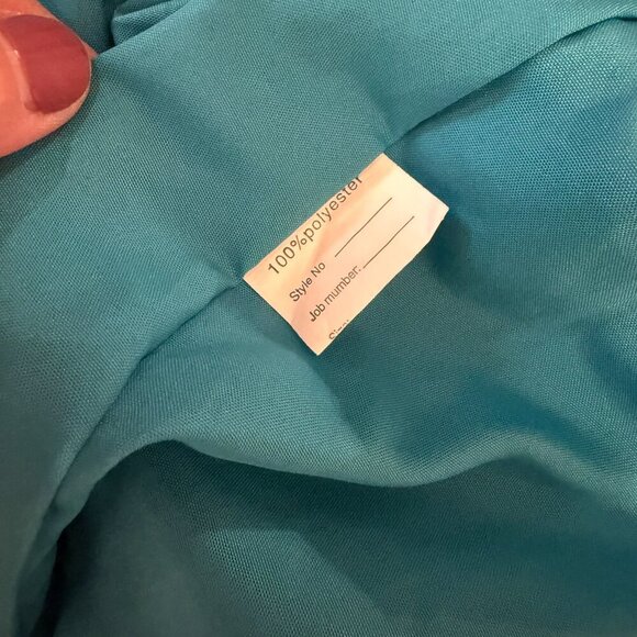 Ruffle Satin, Square Neck Cocktail Gown (HOCO/ Prom/ Other) - Picture 9 of 16